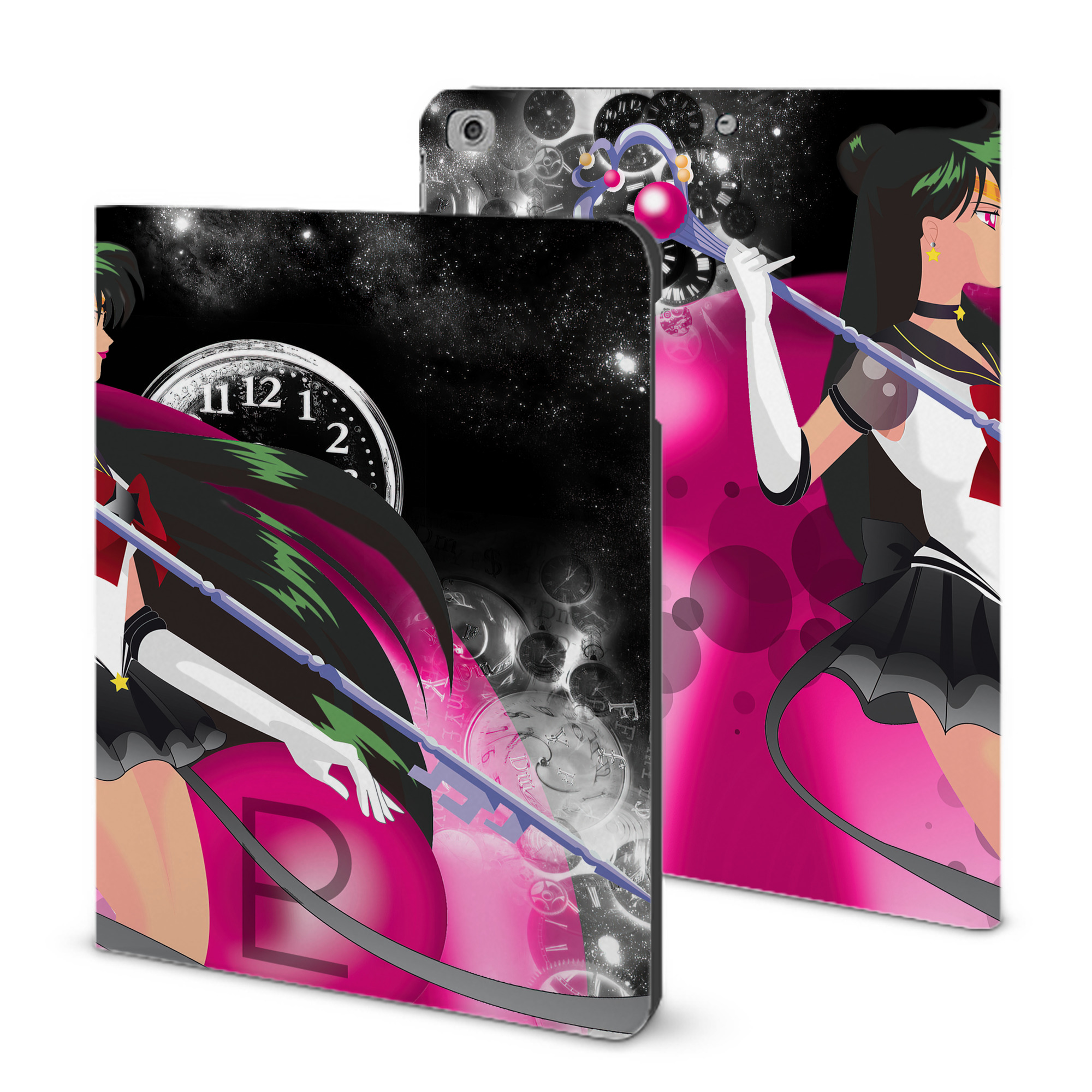 （画像用） 美少女戦士セーラームーン Sailor Moon IPad ケース ブック型 PUレザー TPU 耐衝撃 軽量 薄型 ペン収納なし 全面保護 IPad 各モデル対応